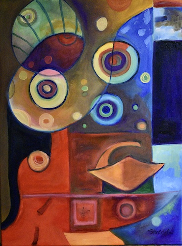 abstract oil painting by Ann Stockdale