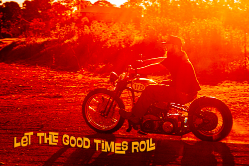 photograph of a motorcycle and rider