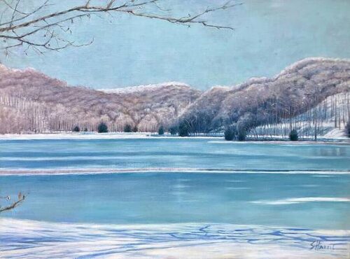 winters scene landscape oil painting