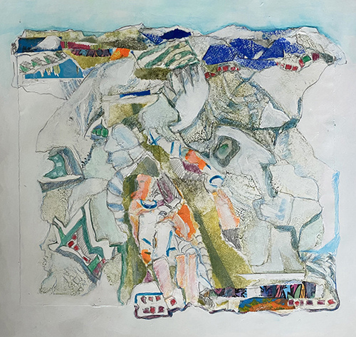collage and mixed media abstract art