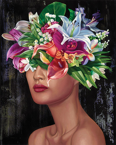 painting from the Ladies in Bloom series