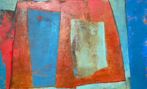 colorful rectangular abstract painting