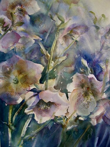 floral watercolor painting