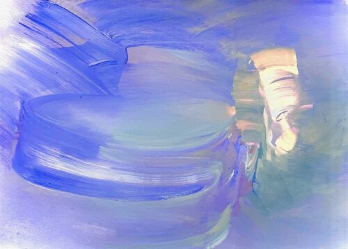 acrylic on paper abstract painting