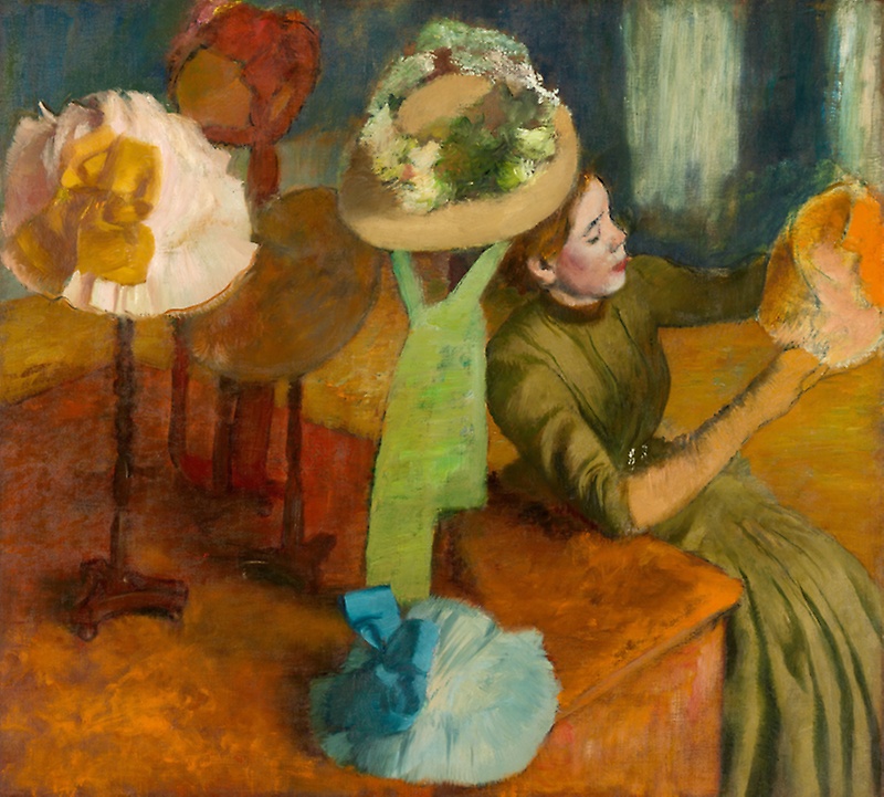 Edgar Degas, The Millinery Shop, 1884, Art Institute of Chicago, Chicago,jobs which dont exist anymore