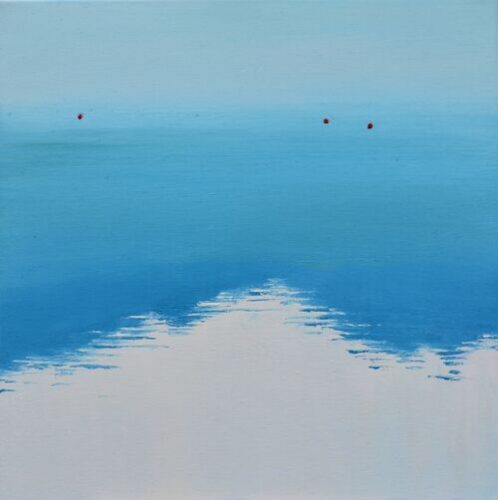 softly ethereal painting of still water