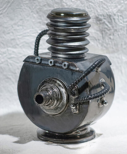 teapot sculpture in porcelain by Robert Snyder