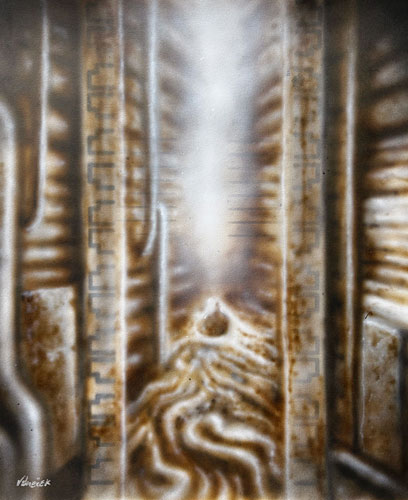 surreal Giger-inspired art