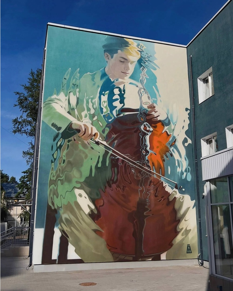 Alexander Demkin, The Cellist (2024), Children’s Art School No. 5.