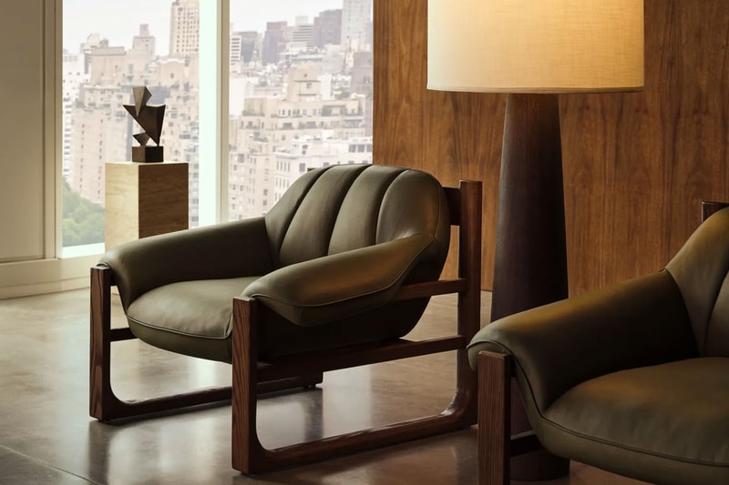 Green leather chairs from the Casa Dean collection